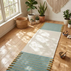 Cotton Yoga Mat for Meditation and Daily Exercise